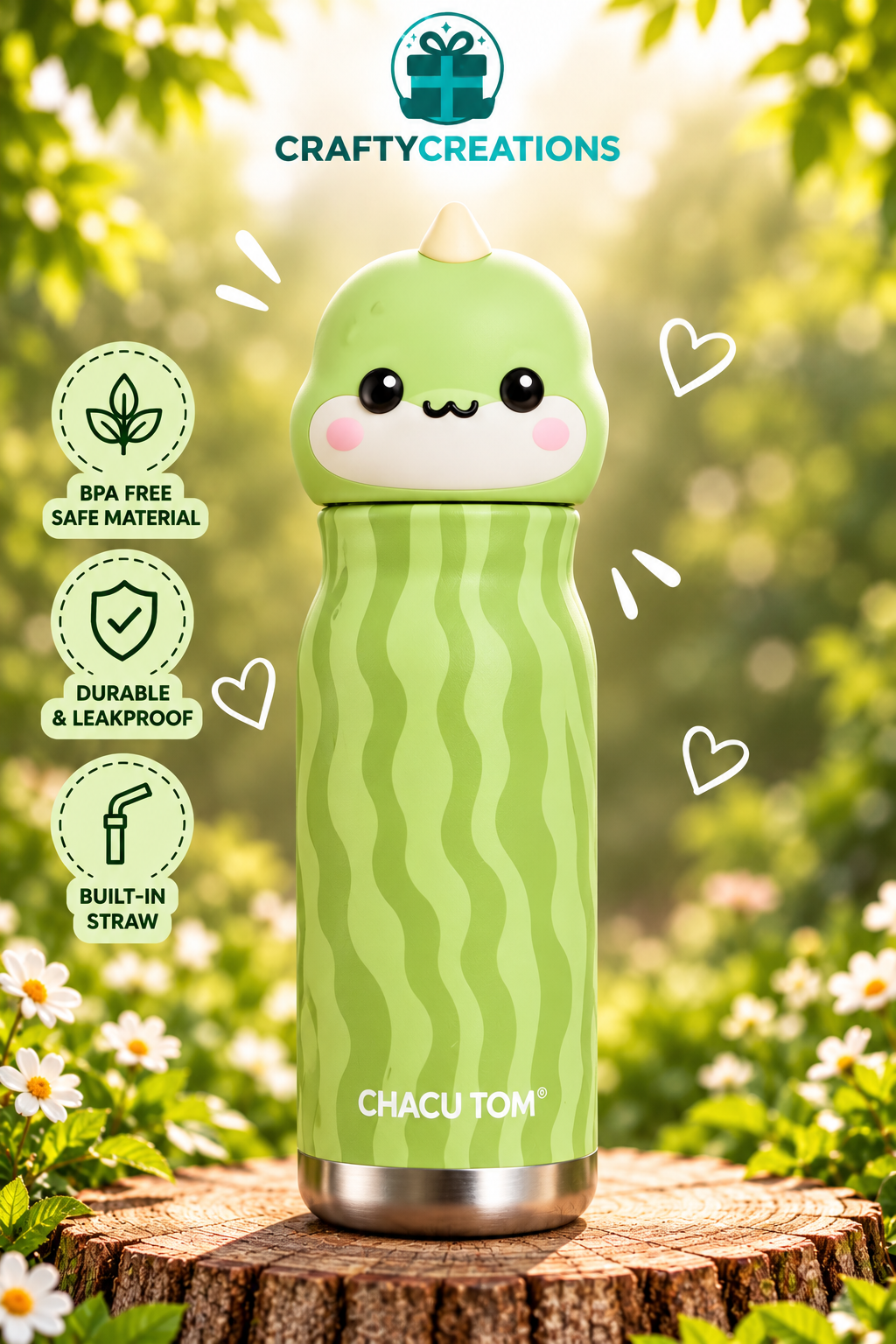 Cute Animal Vacuum Insulated Bottle