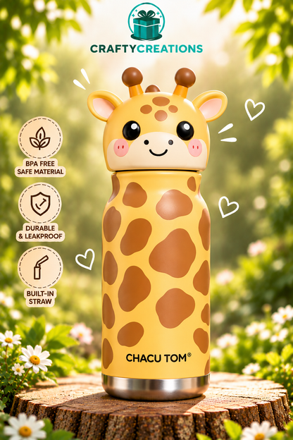 Cute Animal Vacuum Insulated Bottle
